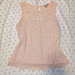 🌸 Beautiful lace blush rose pink top from Forever 21